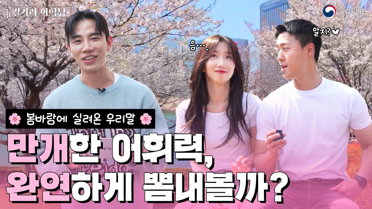 [길거리 어학당] 만개? 완연? 많이 들어 봤는데, 무슨 뜻일까?